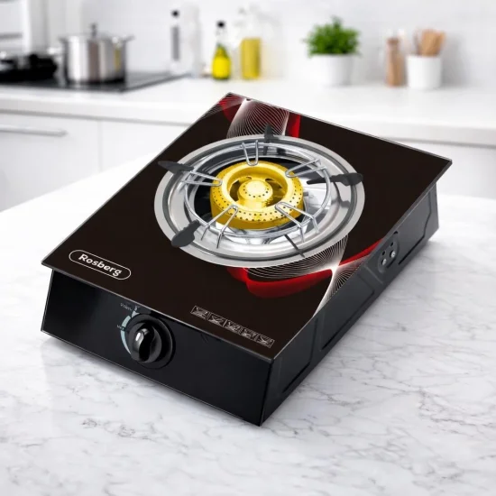 Промо комплект Rosberg – Газов котлон RP51454GA (30 mbar) + дълбок тиган 26 см с мраморно покритие