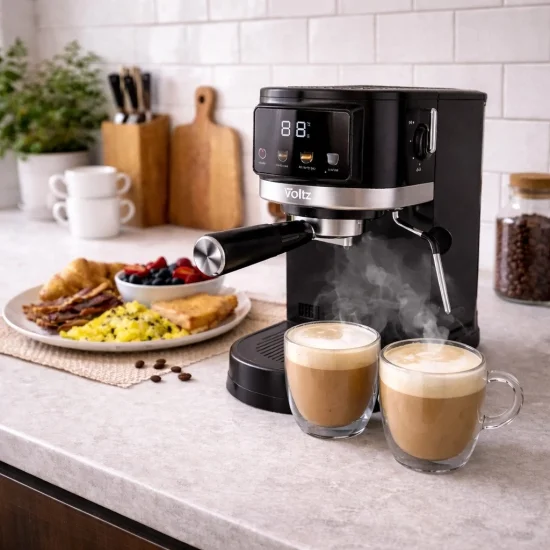 Кафемашина Voltz OV51171O с LED дисплей – еспресо и капучино у дома