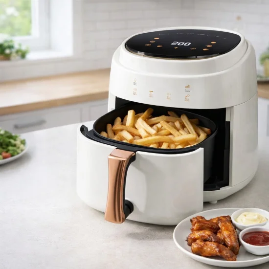 Комплект 1+1: Мултикукър Rosberg R51985E5 5L / 780W + Air Fryer Silver Crest Extra Large 8L / 2400W