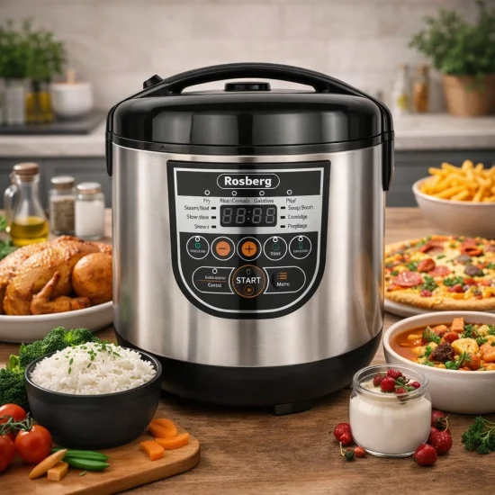 Мултикукър Rosberg R51985E5 – 5L, 780W, 10 програми, LED дисплей