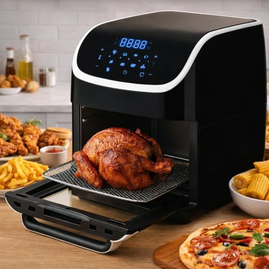 Stella Power Air Fryer Oven – 12 литра, 1800W мощност, фурна с горещ въздух